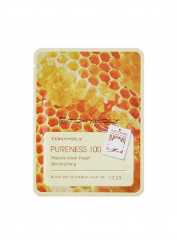 Маска для лица ткан. "Прополис" Pureness 100 Propolis Mask Sheet