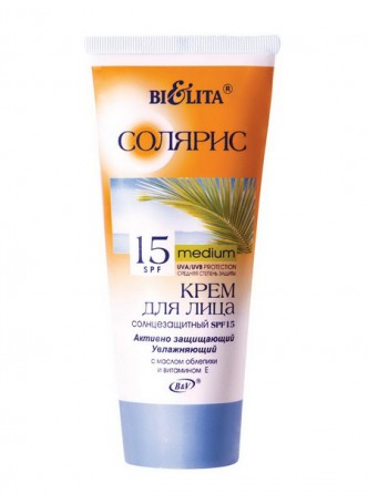 Крем для лица солнцезщитный SPF-15 "Солярис"