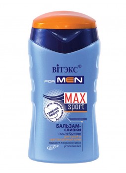 FOR MEN MAX Sport бальзам-сливки после бритья для сухой кожи