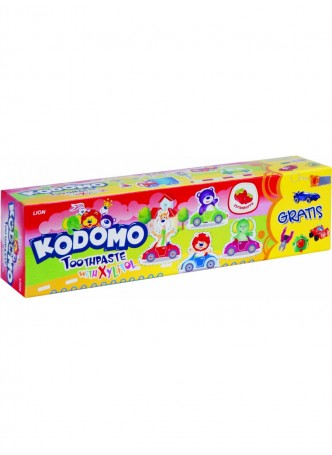 Кодомо детская зубная паста "Клубника" + игрушка