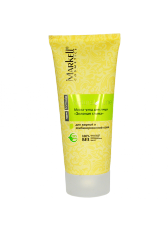Natural Line маска-уход для лица "Зеленая глина"