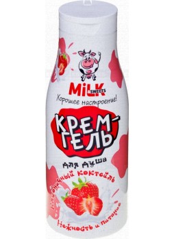 Крем-гель для душа Клубничный Коктейль Нежность и Питание
