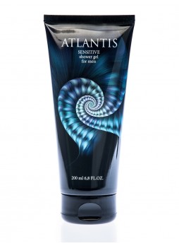 Парфюмированный гель для душа мужской для чувствительной кожи Atlantis