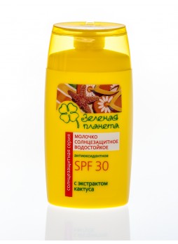 Солнцезащитное антиоксидантное молочко с экстрактом кактуса SPF30 водостойкое