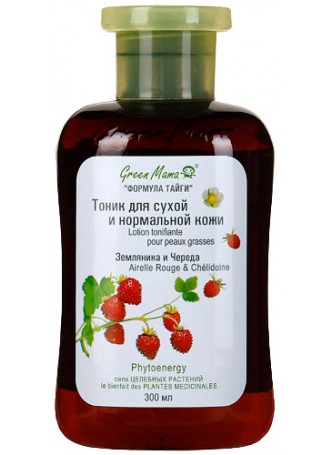 Тоник для сухой и нормальной кожи Земляника и Череда