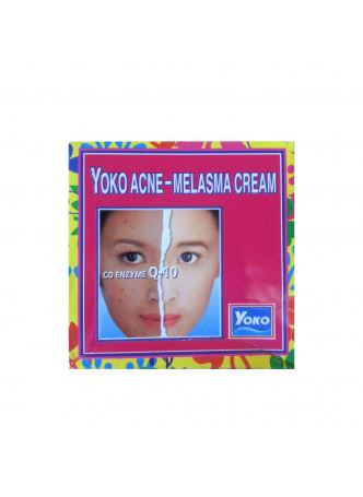 Крем для лица от пигментации и прыщей с КОЭНЗИМОМ Q10 Yoko face cream for pigmentation and acne with Co Enzyme Q10, 4г