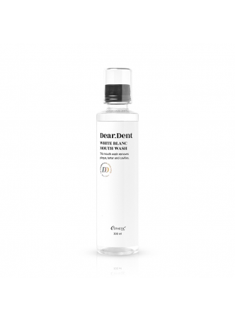 Ополаскиватель для рта БЕЗ КРАСИТЕЛЕЙ Dear.Dent White Blanc Mouth Wash, 300 мл
