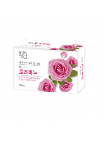 Мыло туалетное успокаивающее и увлажняющее ДАМАССКАЯ РОЗА Rose Beauty Soap, 100 г