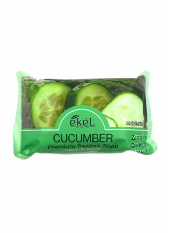 Мыло-скраб для лица и тела ОГУРЕЦ Premium Peeling Soap Cucumber, 150 г