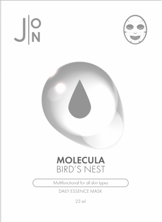 НАБОР Тканевая маска для лица ЛАСТОЧКИНО ГНЕЗДО Molecula Bird’s Nest Daily Essence Mask, 10шт * 23 мл