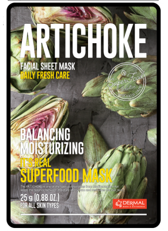 Маска для лица тканевая АРТИШОК It's Real Superfood Mask ARTICHOKE, 25 мл
