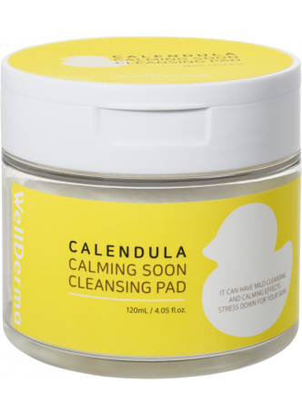 Подушечки косметические, пропитанные тоником ОЧИЩЕНИЕ Calendula Calming Soon Cleansing Pad, 60 шт