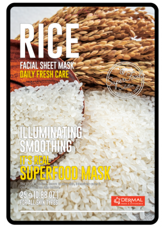 Маска для лица тканевая РИС It's Real Superfood Mask RICE, 25 мл