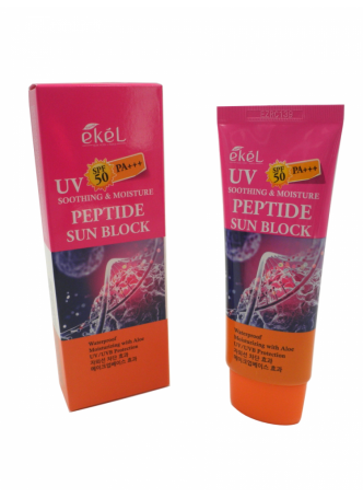 Крем солнцезащитный увлажняющий ПЕПТИДЫ Soothing & Moisture Peptide Sun Block SPF 50/PA+++, 70 мл