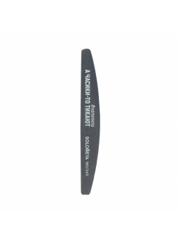 Пилка для ногтей профессиональная А ЧАСИКИ-ТО ТИКАЮТ Solomeya Professional File Washable Slim Halfmoon, 180/240 грит
