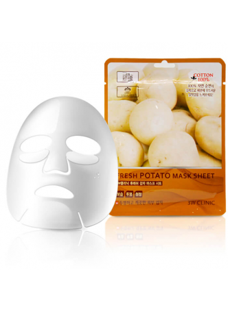 НАБОР Тканевая маска для лица КАРТОФЕЛЬ Fresh Potato Mask Sheet, 10 шт
