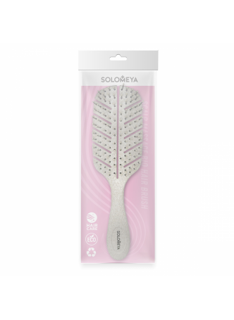 Расческа био для волос массажная НАТУРАЛЬНАЯ Solomeya Scalp Massage Bio Hair Brush Natural, 1 шт.