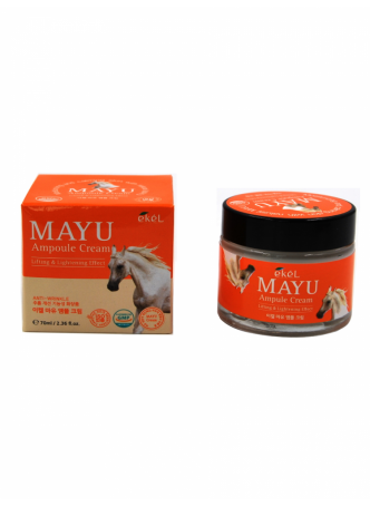 Крем для лица ампульный ЛОШАДИНЫЙ ЖИР Mayu Ampule Cream, 70 мл