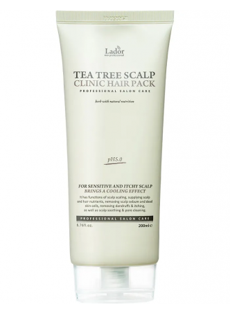 Маска для кожи головы ЧАЙНОЕ ДЕРЕВО La'dor Tea Tree Scalp Clinic Hair Pack, 200 мл