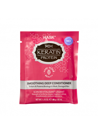 Кондиционер для придания гладкости волосам КЕРАТИН Hask Keratin Protein Smoothing Deep Conditioner Packet, 50 мл