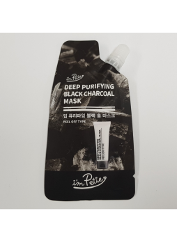 Маска-пленка для лица очищающая УГОЛЬ Deep Purifying Black Сharcoal Mask, 15 г