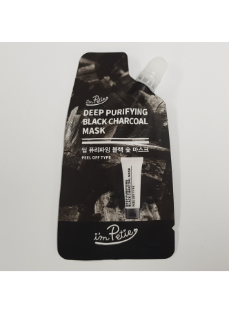 Маска-пленка для лица очищающая УГОЛЬ Deep Purifying Black Сharcoal Mask, 15 г