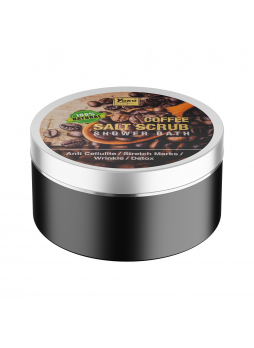 Скраб солевой КОФЕ gold coffee salt scrub shower bath, 240 гр