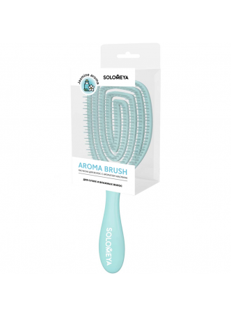 Расческа для сухих и влажных волос АРОМАТ ЖАСМИНА Solomeya Wet Detangler Brush Oval Jasmine, 1 шт.
