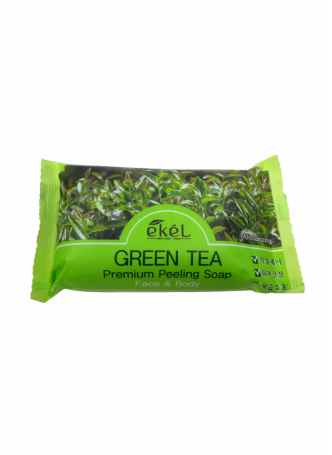 Мыло-скраб для лица и тела ЗЕЛЕНЫЙ ЧАЙ Premium Peeling Soap Green Tea, 150 г