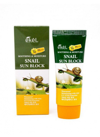 Крем солнцезащитный увлажняющий МУЦИН УЛИТКИ Soothing & Moisture Snail Sun Block, 70 мл.