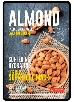 Маска для лица тканевая МИНДАЛЬ It's Real Superfood Mask ALMOND, 25 мл