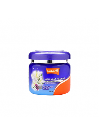 Маска для гладких и прямых волос с экстрактом белой лилии Lolane White Lily Extract+Soi Bean+Biotin, 100 мл